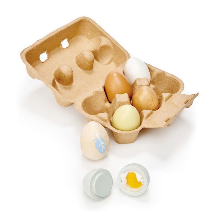 Tender Leaf Wooden Egg Box - Little Whispers