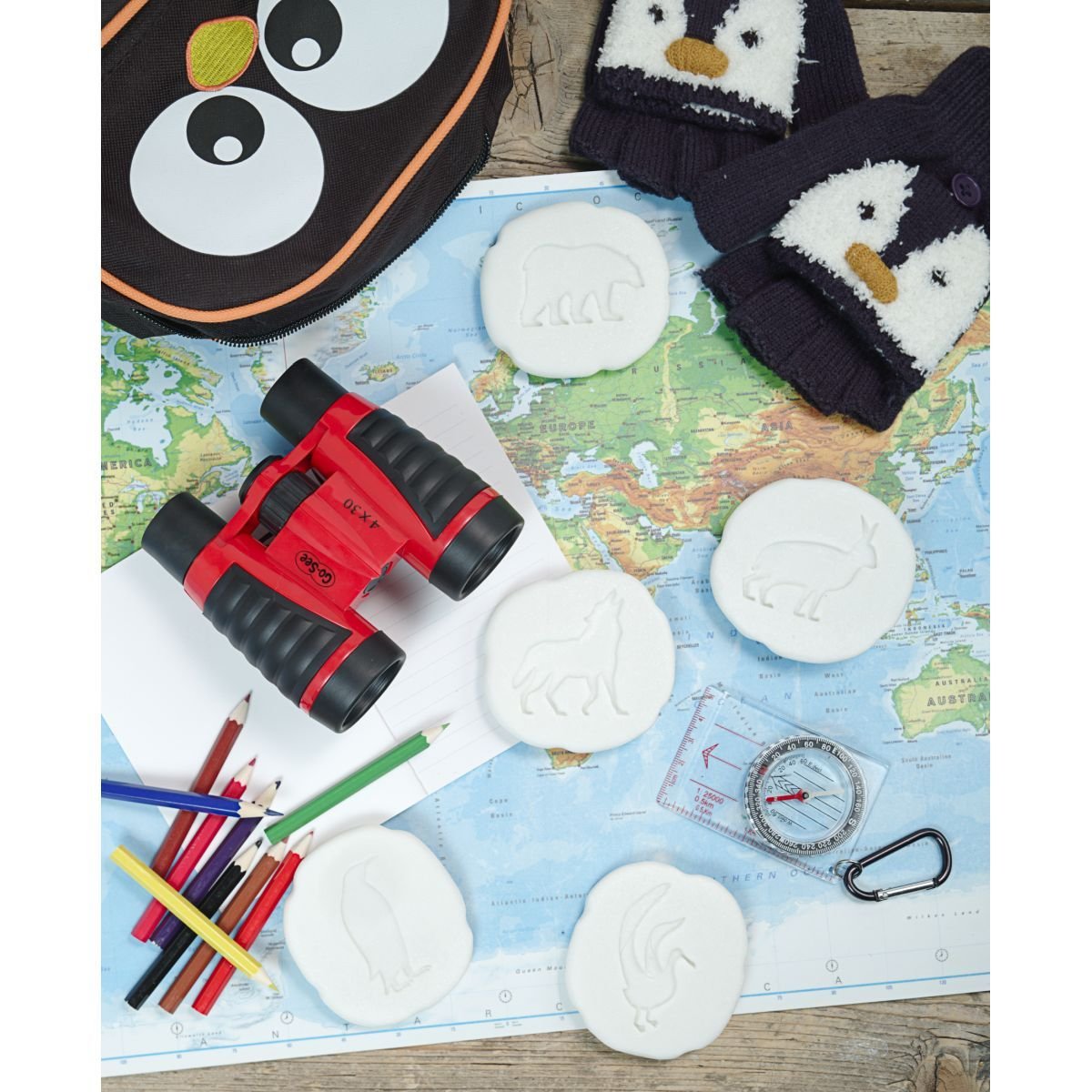 Yellow Door Polar Foot-Print Stone - Little Whispers