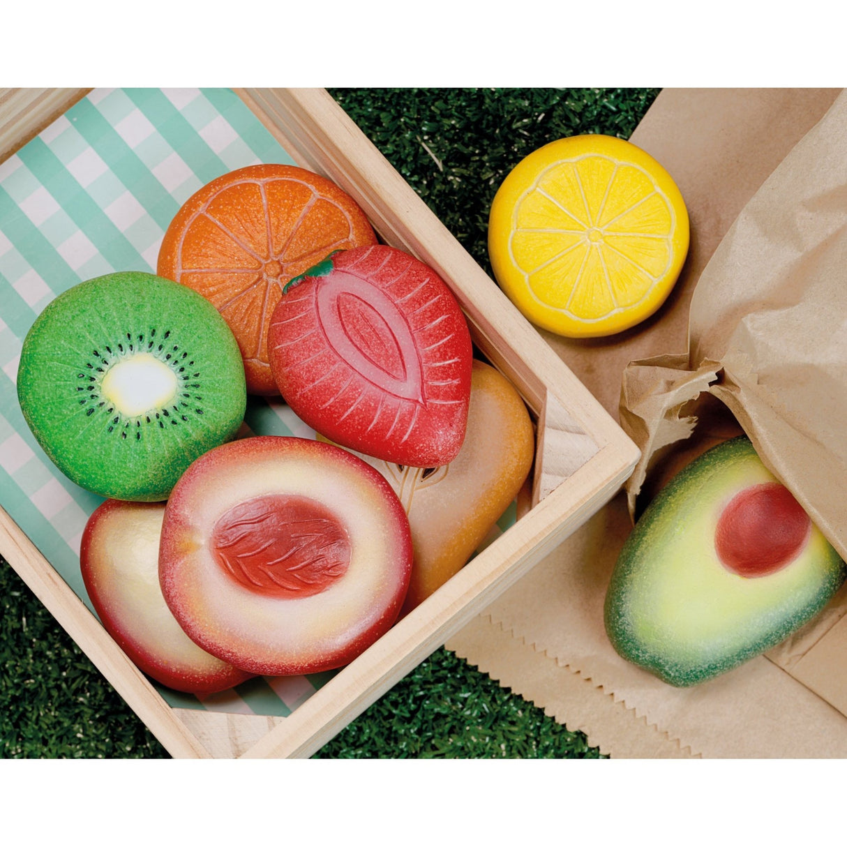 Yellow Door Fruit Sensory Play Stones - Little Whispers