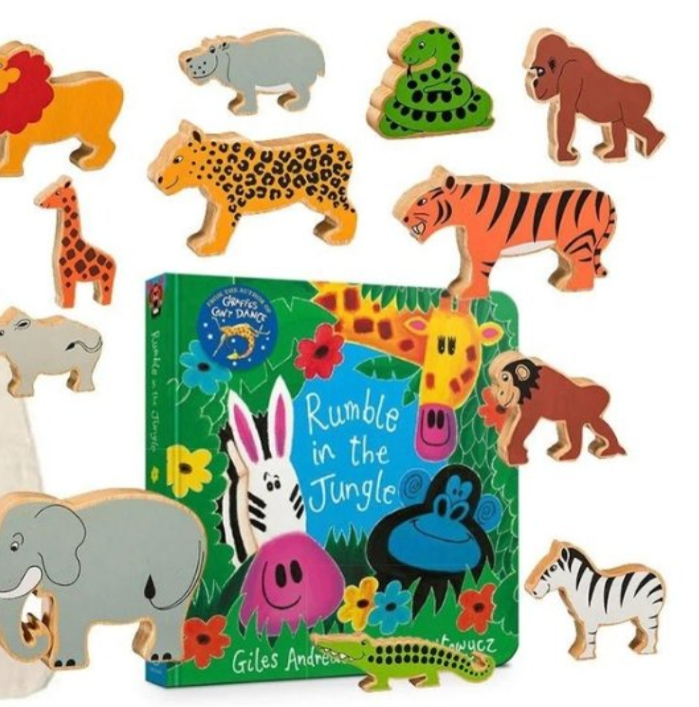 Story Sacks with Wooden Animals