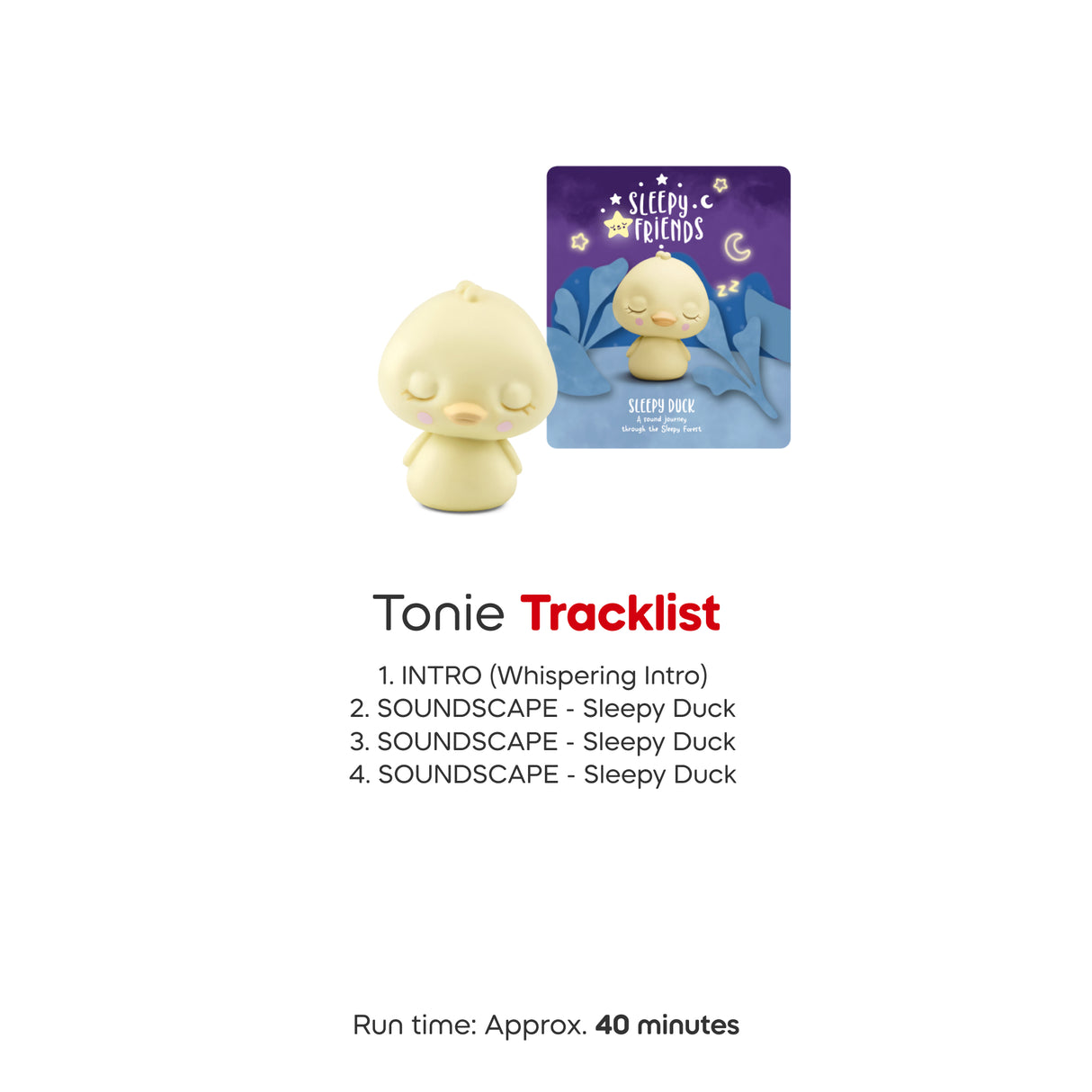 Sleepy Friends: Duck Nature Soundscapes LIMITED EDITION Audio Classic Tonie Character