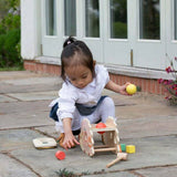 Wooden Hedgehog Pound Bench Hammer Xylophone