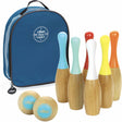 Vilac Wooden Bowling Skittles Set and Bag