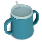 Tum Tum Silicone Blue 3 Way Trainer Cup with Straw - Little Whispers