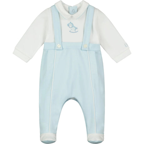 Emile et Rose Boys Sleepsuit Fergus with Rocking Horse Detail - Little Whispers
