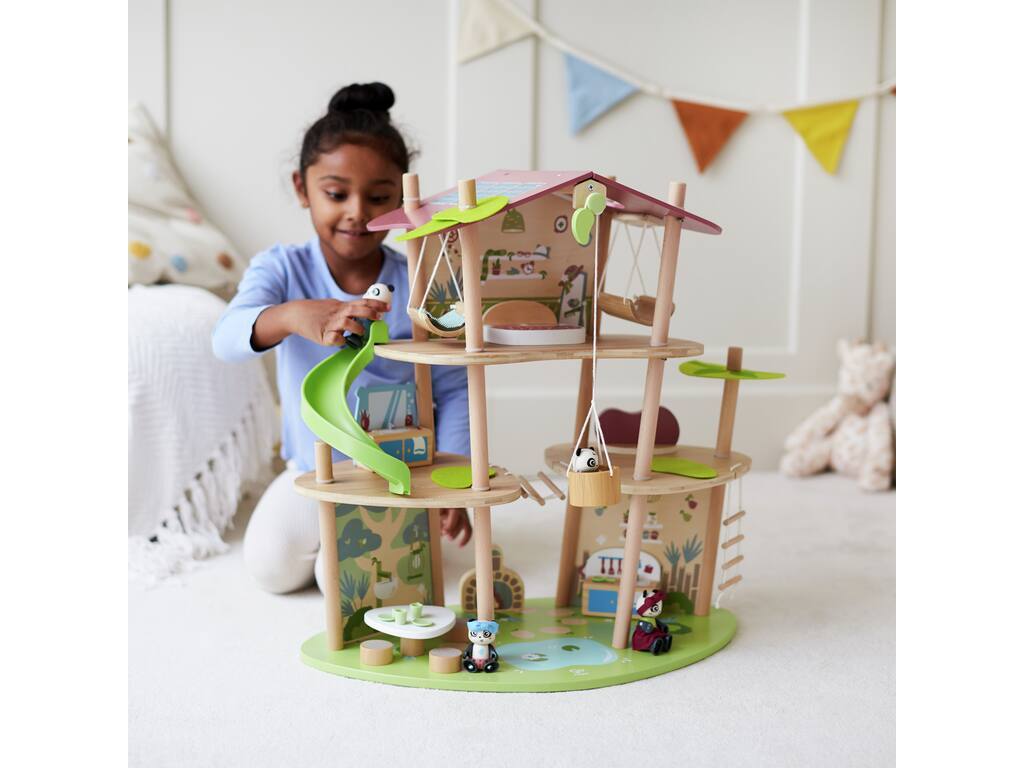 Hape Pandas’ Bamboo House (Direct Shipping) - Little Whispers