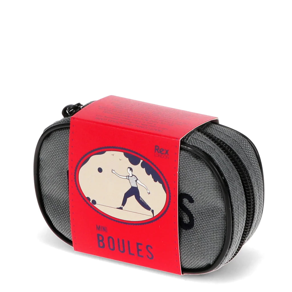 Mini Boules set in travel case
