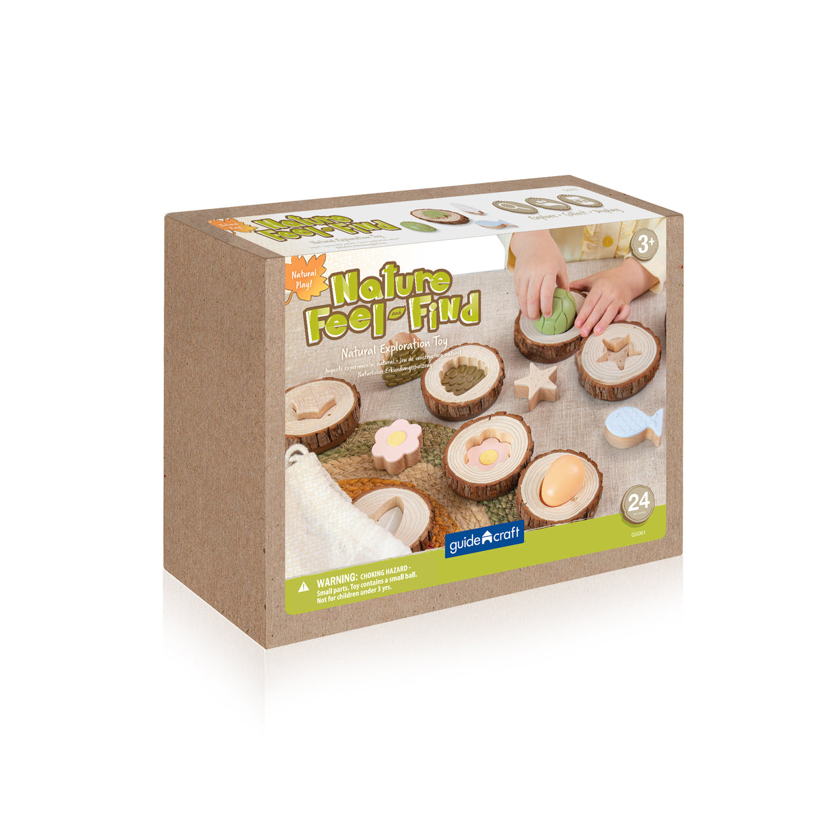 Guidecraft Nature Feel & Find 24 pc set