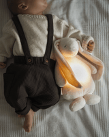 Moonie Powder Pink Sound & Light Rabbit - Little Whispers