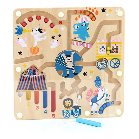 Vilac - Wooden Magnetic Circus Maze - Little Whispers