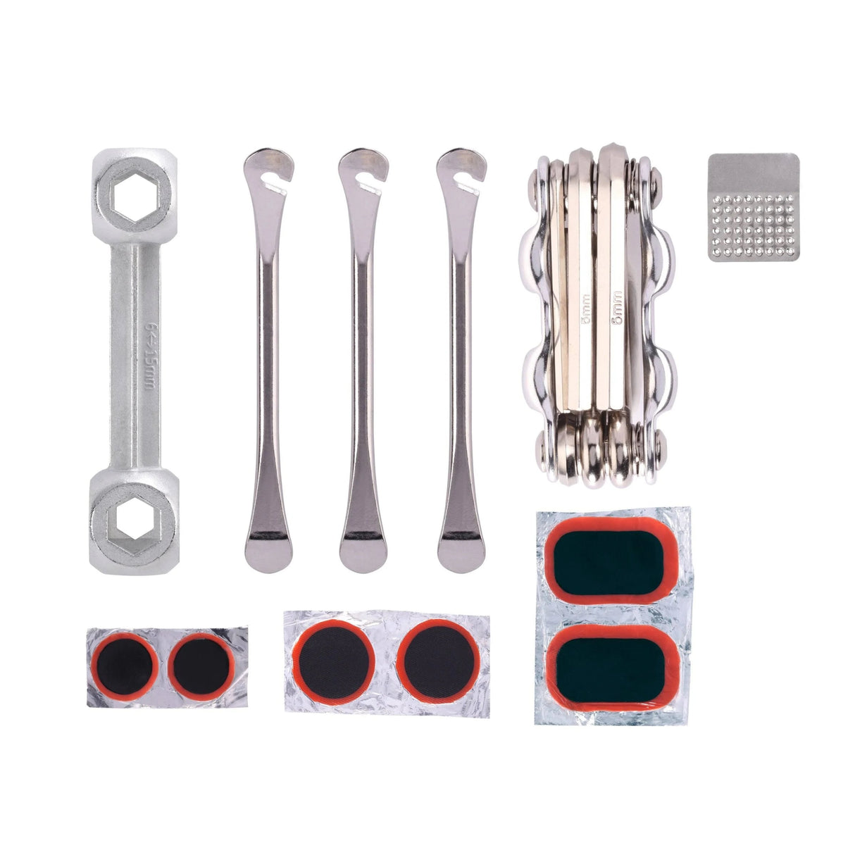Kikkerland Bicycle Repair Kit in a Tin - Small Compact Portable Cycle Fix Tyre Puncture Tin - Little Whispers