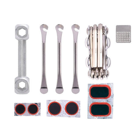 Kikkerland Bicycle Repair Kit in a Tin - Small Compact Portable Cycle Fix Tyre Puncture Tin - Little Whispers