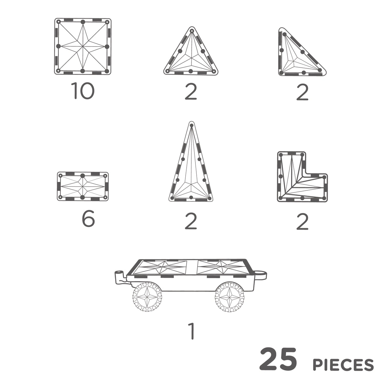 CleverClixx Wheels Pack Intense 25 Pieces