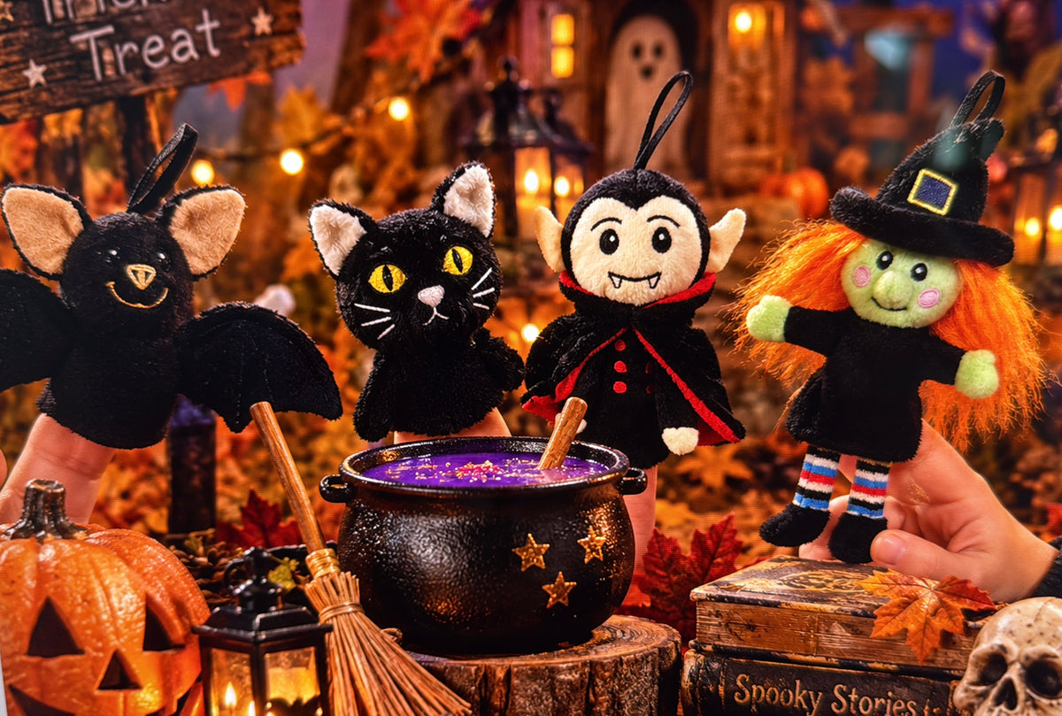 Puppet Company Seasonal Black Bat Finger Puppet