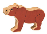 Lanka Kade Wooden bear toy figure 