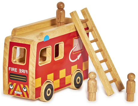Lanka Kade Wooden Fire Engine Playset 