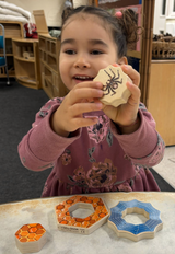 Yellow Door Who's Hiding? Garden Bugs with girl playing 