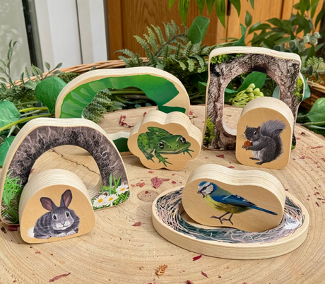 Yellow Door Who’s Hiding? Woodland Animals as a puzzle