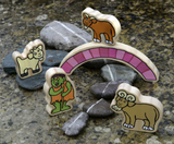 Billy Goats Gruff wooden characters