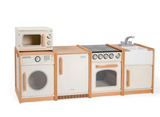 White Play Kitchen Bundle - 5 Piece Set
