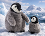 Folkmanis Baby Emperor Penguin Hand Puppet and Finger Puppet