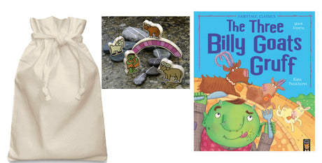Billy Goats Gruff Story Sack with Paperback Book