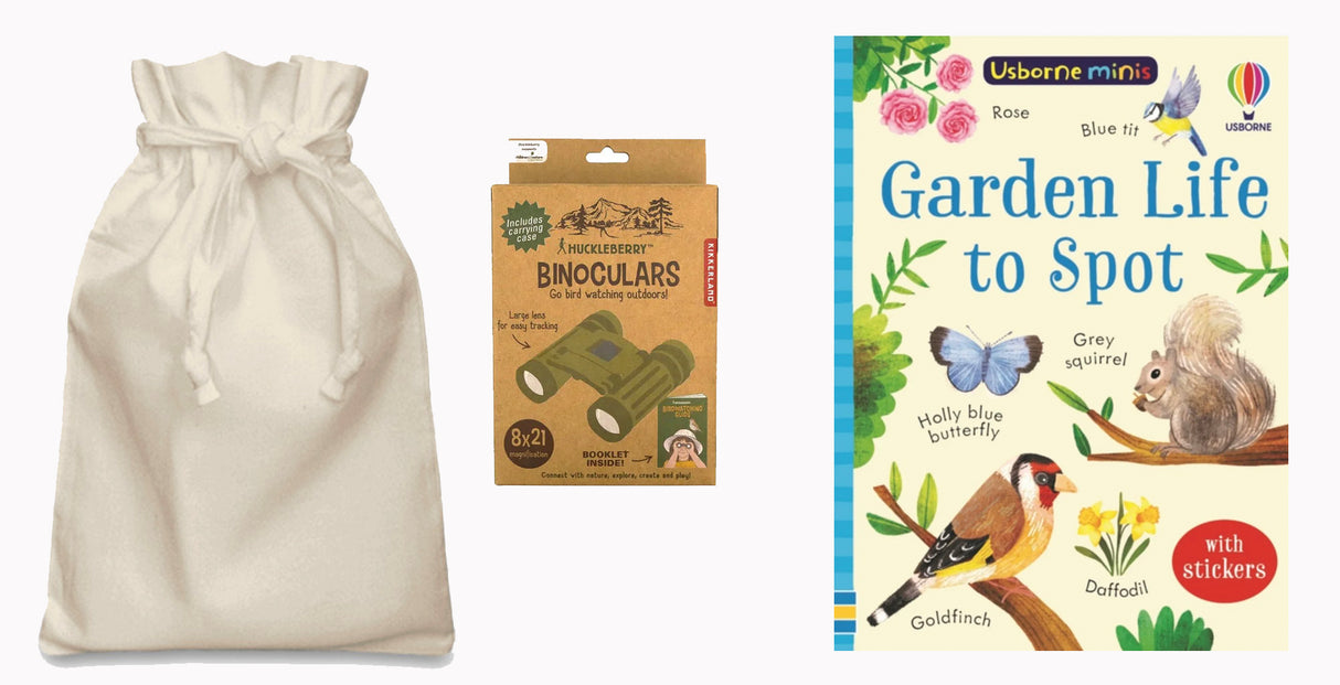 Spotting Garden Life Story Sack with Binoculars