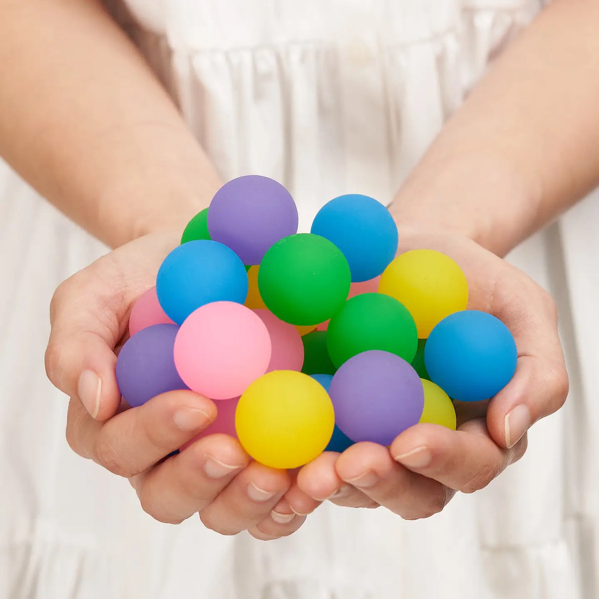 Jar of Neon Bouncy Balls x 70
