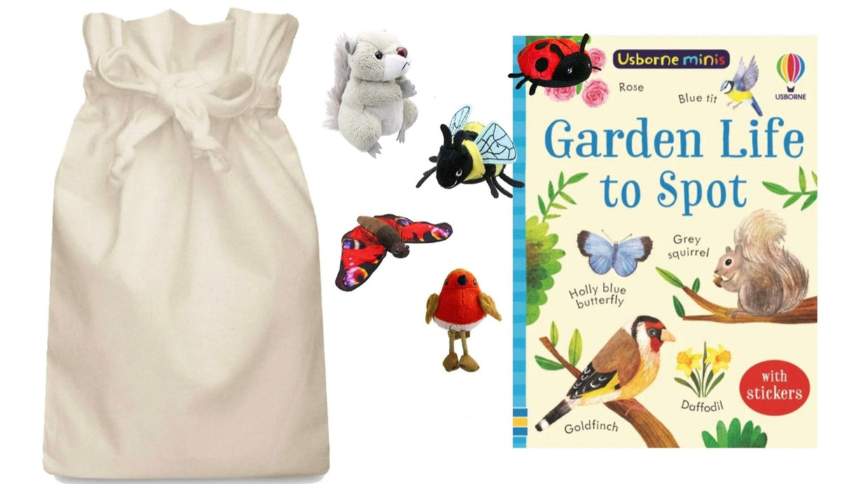 Garden Life to Spot Story Sack with Puppet Company Puppets