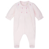 Emile Rose Kerry Baby Girls Pink Pretty Cotton Babygrow
