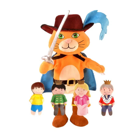 Puss In Boots Hand Puppet and Finger Puppets