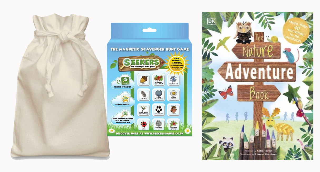 The Nature Adventure Story Sack with Seekers Scavenger Hunt Set