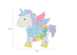 Orange Tree Wooden Unicorn Number Puzzle - Little Whispers