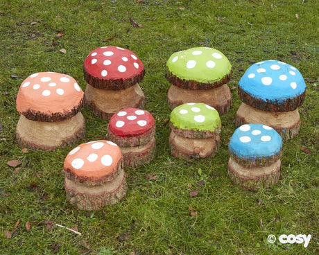 Cosy Medium Mushroom Painted (Direct Shipping Item) - Little Whispers