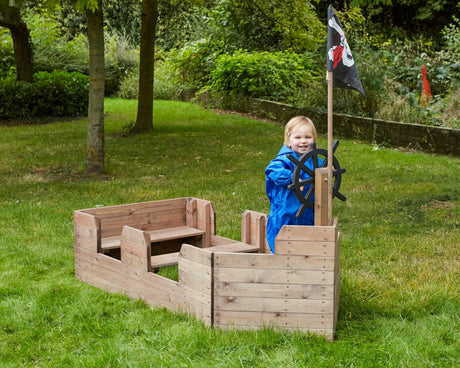 Cosy Wooden Boat (Direct Shipping Item) - Little Whispers