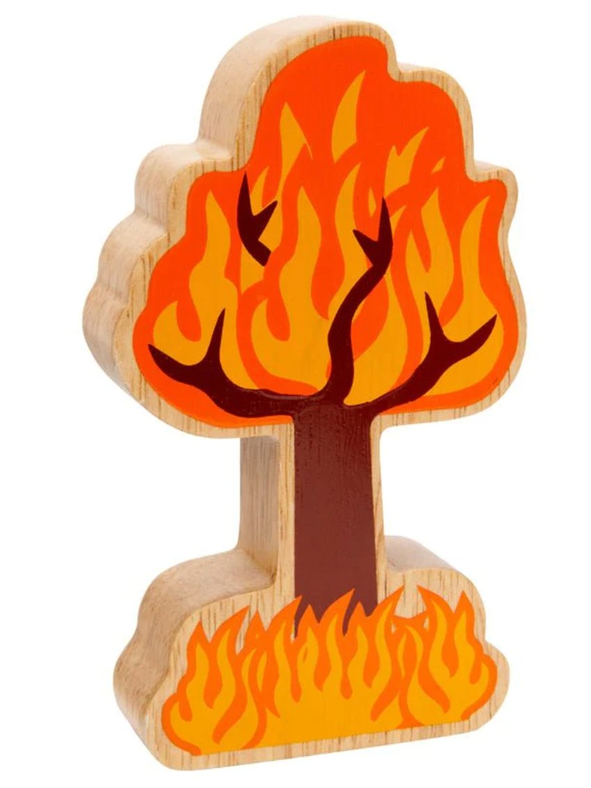 Lanka Kade Wooden Fire Scene Characters (Get 1 FREE) - Little Whispers