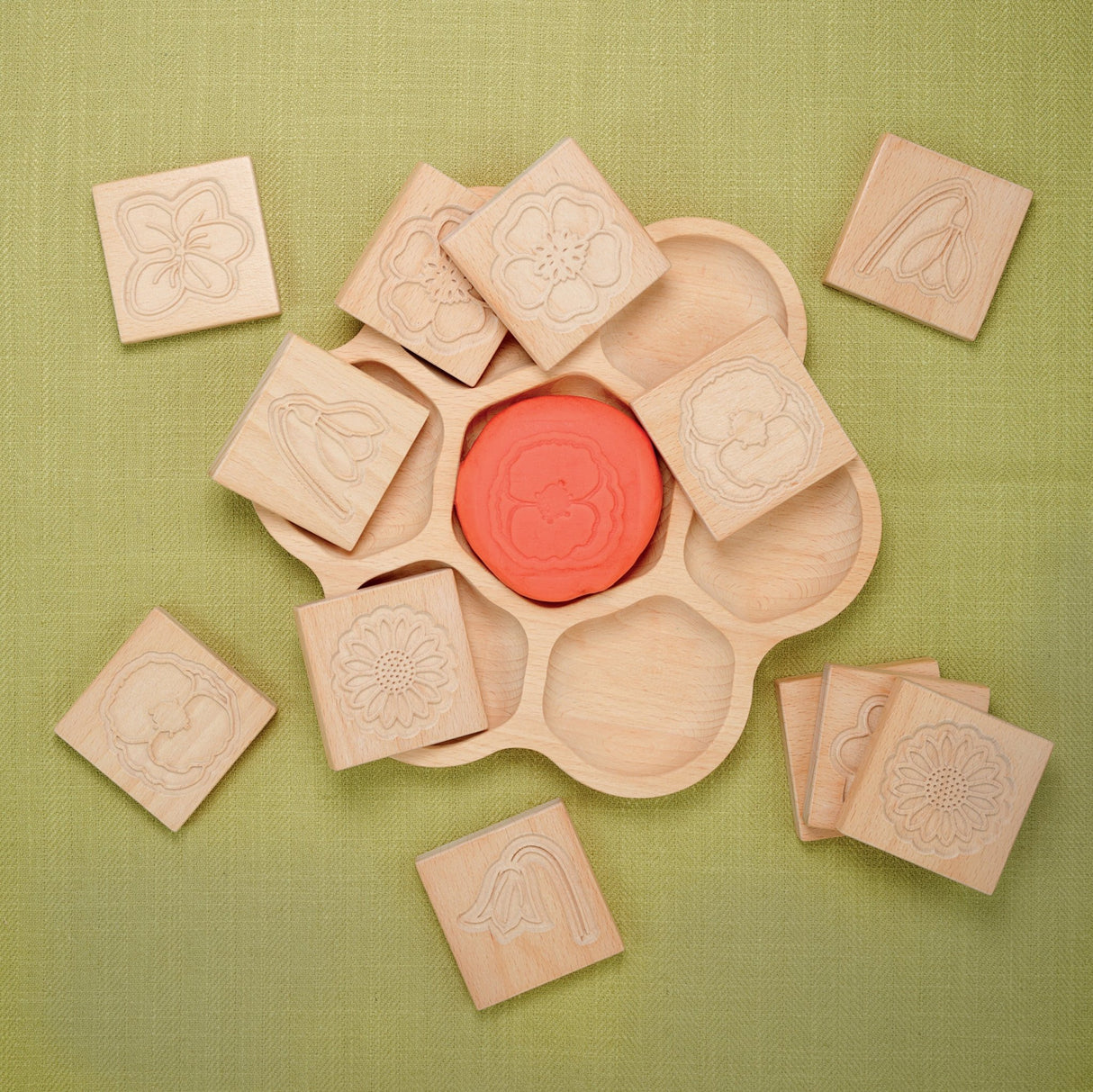 Yellow Door Sensory Flower Tiles (12) - Little Whispers