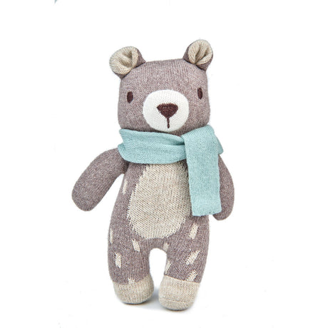 Tender Leaf Toys - Fred The Bear Knitted Toy - Little Whispers